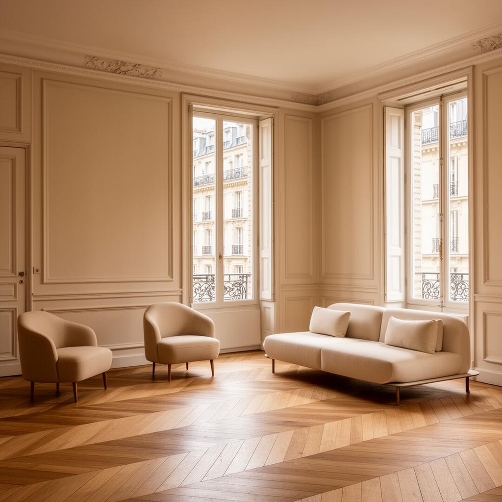 Intérieur parisien raffiné entretenu par Maison Lavelle